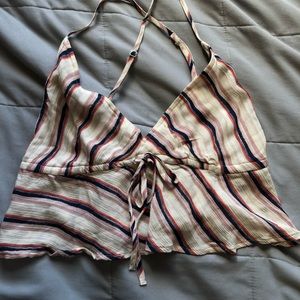 Stripped crop top, brand new